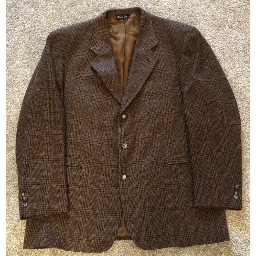 Vito Rufolo Men's Blazer Sport Coat 46 LN Mens Silk Wool Jacket Made In Italy